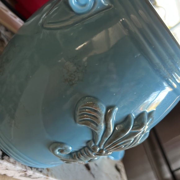 Gorgeous ceramic jar with lid color light blue New - Picture 13 of 17